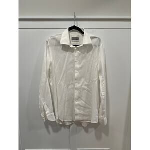 Canali Linen Button Down Dress Shirt Size 41/16